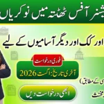 Deputy Commissioner Office Jobs 2026 feature image showing 66 vacancies for Naib Qasid, Clerk, Driver, and other government posts in Thatta.