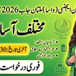 WASA Multan Job 2026 featured image showing new job opportunities for eligible male and female candidates with application deadline details.