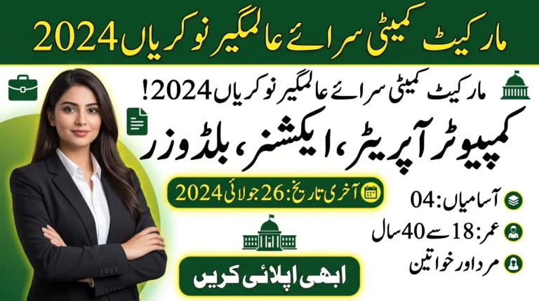 Market Committee Sarai Alamgir Jobs 2026 advertisement - Computer Operator, Accountant, Naib Qasid vacancies, apply before deadline